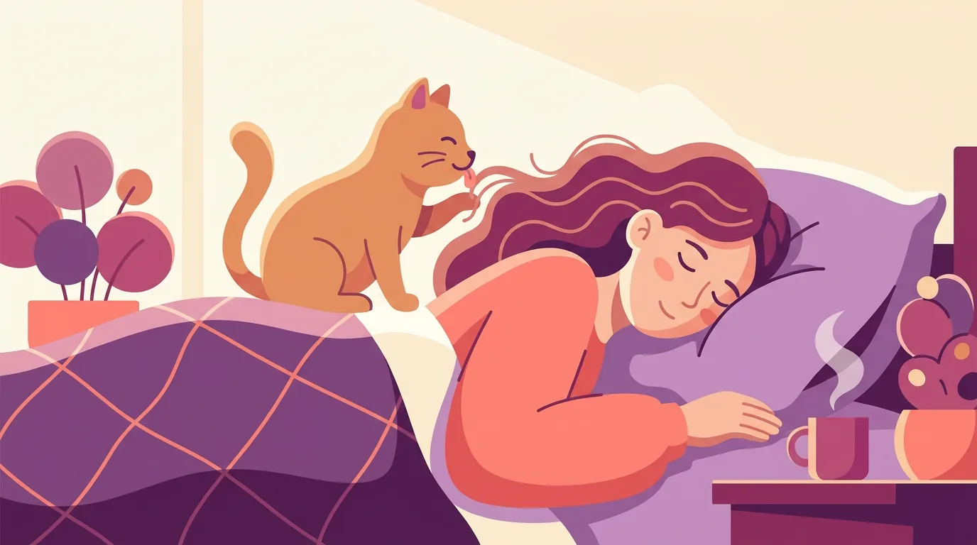 Why Does My Cat Lick My Hair? The Grooming Compliment