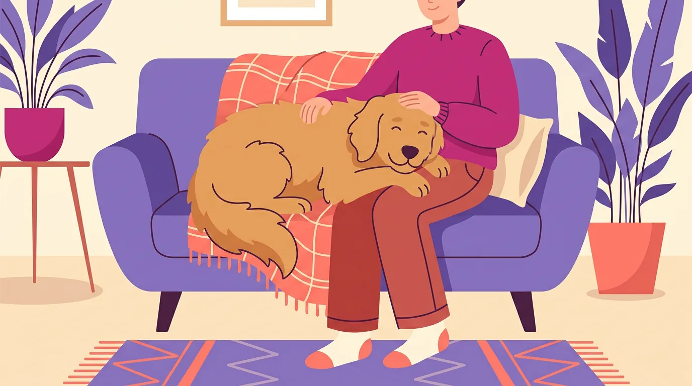 Why Does My Dog Lay on Me? Warmth, Safety & “You’re My Person”